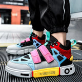 Colorful Designer Sneakers Men's Shoes Casual Comfort Platform Trainers Socks Sneakers Vulcanized MartLion   