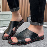 Men's Slides Slippers Summer Outside Men Sandals Breathable Classics Beach Slipper Flip Flop Anti-slip Casual Mens Shoes MartLion