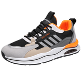 Trendy Casual Shoes Men's - Mesh Breathable Sneakers Summer Mart Lion Gray Orange 39 