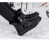High Top Padded Warm Snow Boots Anti-slip Waterproof Women's Cotton Shoes Trend Outdoor Hiking MartLion   