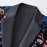 Men's Shawl Lapel Blazer Designs Plus Sequins Suit Jacket DJ Club Stage Singer Clothes  Nightclub Blazer Wedding Party Suit Jacket MartLion   