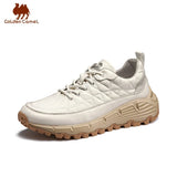 Men's Shoes Retro Sneakers Trend all-match Cowhide Casual Running Sports Spring MartLion   