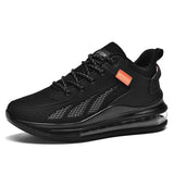 Men's Casual Shoes Lightweight and Breathable Casual Sneakers Anti-slip Wear-resistant Walking MartLion black 39 CHINA