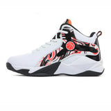 Sneakers Men's Basketball Shoes Breathable Non-Slip Outdoor Sports Gym Training Athletic High Top Sneakers Women MartLion Whiteorange 36 