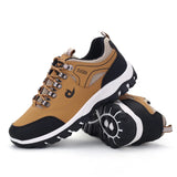 Casuals Men's Shoes Summer Breathable Hiking Walking Sneakers Outdoor Ultralight Leather Slip-on Climbing Trekking MartLion   
