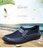  Men's Sandals Outdoor Breathable Beach Shoes Lightweight Summer Casual Slip On Water Wear Resistant Mart Lion - Mart Lion