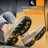 Mens Safety Boots Lightweight Anti-Smash Anti Piercing Steel Toe Work Shoes Summer Construction Site Indestructible Sneakers MartLion