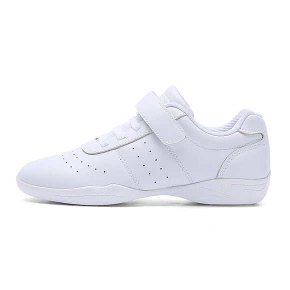 Children's competitive aerobics shoes White cheerleading shoes Training competition shoes Artistic gymnastics Square MartLion White 28 