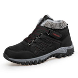 Padded Warm Casual Shoes Non-slip Running Trendy Men's Sneakers Lightweight Unisex Snow Boots MartLion black 36 