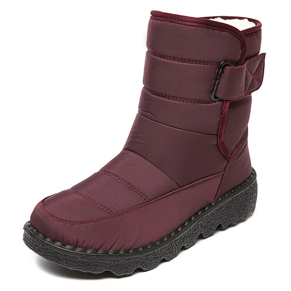 Boots Women Snow Casual Shoes Woman Waterproof Boots For Women Keep Warm Women's MartLion Red 35 