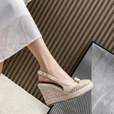 High Heels Sandals Women Summer Shoes Ladies Wedges Elegant Ladies High Heels 10cm MartLion   