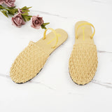 flat-bottomed ladies sandals in summer round head breathable mesh flat-bottomed slippers MartLion   