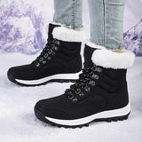 Women Snow Boots Female Winter Casual Shoes Outdoor Youth Mid-Calf Boots Waterproof Plush Ladies Cotton-padded Shoes MartLion   