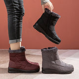 Faux Fur Warm Snow Boots Waterproof Casual Shoes Anti-slip Vulcanised Shoes Walking Women MartLion   