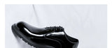 Patent Leather Casual Shoes for Men's Thick Soles and Bright Tops Spring Autumn Designer Derby MartLion   