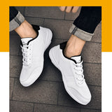 Leather Men's Shoes Breathable Sneakers Casual Walking Leisure Lightweight Tenis Masculino Zapatillas Hombre Mart Lion   