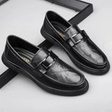 Man Shoes Genuine Leather  Moccasin Shoes  Loafer Shoes Men Male Casual Footwear MartLion   