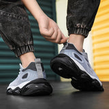 Trendy Casual Sport Running Shoes Non-slip Lightweight Sneakers Outdoor Breathable Men's Vulcanized Shoes MartLion   
