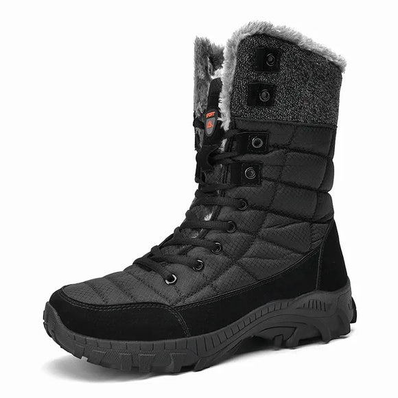  High Winter Boots Men's Snow Super Warm Hiking Waterproof Leather Outdoor Sneaker MartLion - Mart Lion