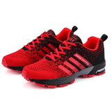 Summer Shoes Men's Sneakers Running Sports Breathable Non-slip Walking Jogging Gym Women Casual Loafers MartLion Red 35 