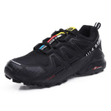 Outdoor Men's Athletic Hiking Shoes Trekking Sneakers Non-slip Mountain-climbing Breathable Casual Mart Lion Black 39 