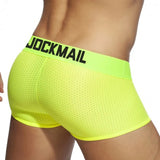 Classic Men's Underwear Sporty Breathable Mesh Boxer Briefs Transparent Underpants Gay Sissy Shorts MartLion   