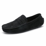 Trend Suede Men's Casual Shoes Breathable Comfort Slip-on Driving Lazy Luxury Loafers Moccasins MartLion Black 39 