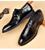 Men's Casual Shoes Brand Classic Casual Pu Leather Black Hot Breathable MartLion   