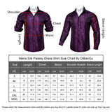 Style Long Sleeve Shirts Men's Luxury Green Paisley Social Dress Shirt Clothing MartLion   