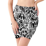 Mini Waist Skirts  Girls Leopard Snake Pattern Skirts Casual Package Hip Short Skirts Women MartLion grey leopard S   M 