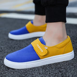 Men's Casual Sneakers Vulcanized Flat Shoes Designed Skateboarding Tennis Hook Loop Outdoor Sport Mart Lion   