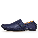 Moccasins Men's Loafers Summer Walking Breathable Casual Shoes Hook amp loop Driving Boats Flats Mart Lion 189 blue 37 