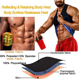 Sauna Shapers Men's Workout Vest Sweat Enhancing Tank Top Premium Slimming Shapewear Waist Trainer Heat Trapping Fitting Shirt MartLion   