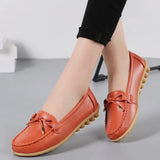 Woman Flats Shoes Ballet Flat Sneakers Genuine Leather Spring  Soft Moccasins Ladies Boat Ballerina Espadrilles Creepers MartLion   