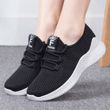 Casual Women's Sneakers Shoes Breathable Round Toe Platform Flats Ladies Running sports Luxury Flat MartLion   