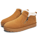 Snow Boots Winter Shoes Fur Men's Outdoor Platform Winter Sneakers Warm Cotton Work Boots Footwear MartLion yellow men 36 