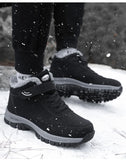 Women Boots Waterproof Snow Boots Warm Plush Winter Shoes Mid-calf Non-slip Winter Female MartLion   