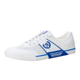 Summer Men's White Shoes Canvas Sneakers Casual Espadrilles Lace-up Mesh Breathable Zapatillas De Hombre MartLion baibaolan 23612 38 CN