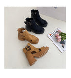  Summer Platform Fish Mouth High Top Sandals Women Genuine Leather Roman Cake Hollowed Out Height Mart Lion - Mart Lion