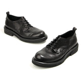 Soft Leather Men's Formal Shoes  Brand Retro Genuine Leather Daily Wedding Social Shoes Male MartLion   