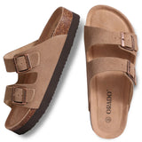 Cork Clogs Sandals Women's Platform Cozy Suede With Arch Support Classic Mule MartLion   