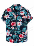 Floral Shirts Men's Shirts Hawaiian Casual Camp Vocation Beach Blouse MartLion