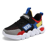 Kids Shoes Outdoor Sneakers Boys Breathable Walking Casual Children Sport Mesh Lightweight Shoes for Girls MartLion Black Royal Blue 38 
