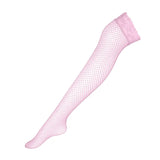 Fishnet Stockings Women Summer Thin Transparent Mesh Thigh High Stockings Elasticity Over Knee Nylon Stocking 6 Color MartLion   