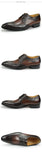 Genuine Brand Classic Derby Shoes Men's Autumn Social Cow Leather Casual Lace-up MartLion   