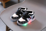 Children's Led Light Shoes Aoger Spiderman Boys Sneakers Girls Cartton Casual Breathable Kids Sport MartLion   