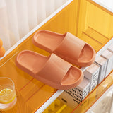 Bathroom Slipper Non Slip Shower Slides Sandals Women Men's Embossed Summer Pool Flip Flop Indoor Home Shoes Mart Lion Orange 3637 