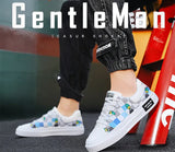  Deign Cartoon Sneakers Men's Breathable Leather Board Shoes Casual Flat Low Baskets Hommes MartLion - Mart Lion
