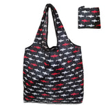 Foldable Shopping Bag Reusable Travel Grocery Bag Eco-Friendly One Shoulder Handbag  Printing Tote Bag MartLion A-014  