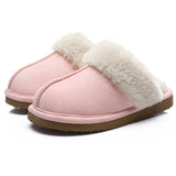 Plush Fur Slippers For Women Winter Fluffy House Shoes Warm Fuzzy Slippers Furry Suede Memory Foam Fur Slippers MartLion Pink 40-41 CHINA